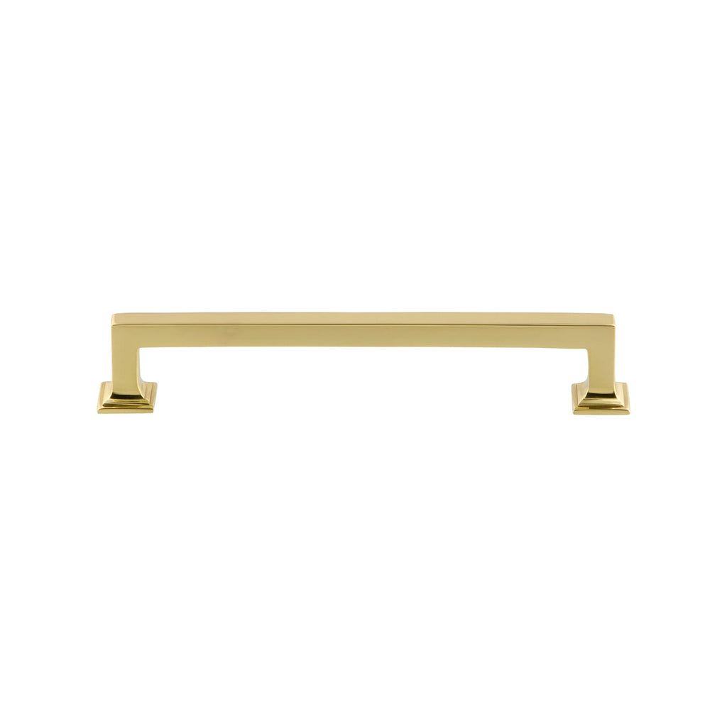 Geneva 6" Brass Handle Pull on center in Polished Brass