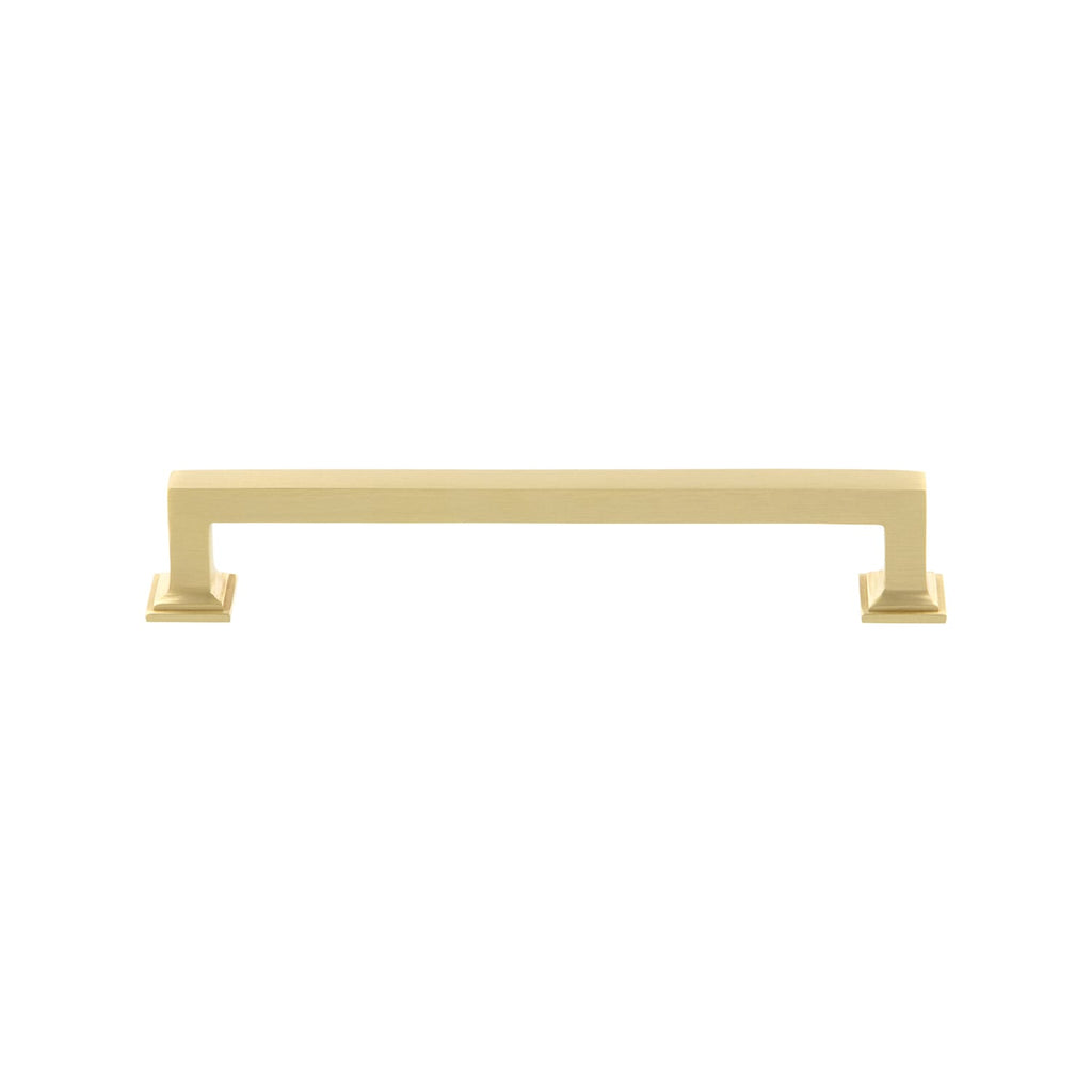 Geneva 6" Brass Handle Pull on center in Satin Brass