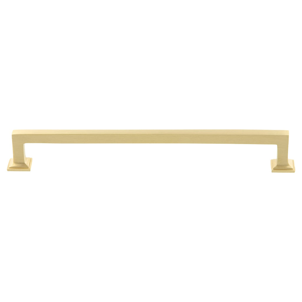 Geneva 8" Brass Handle Pull on center in Satin Brass