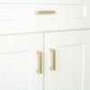 Carré 3" Brass Handle Pull on center in Satin Brass