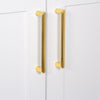Carré 6" Brass Handle Pull on center in Lifetime Brass