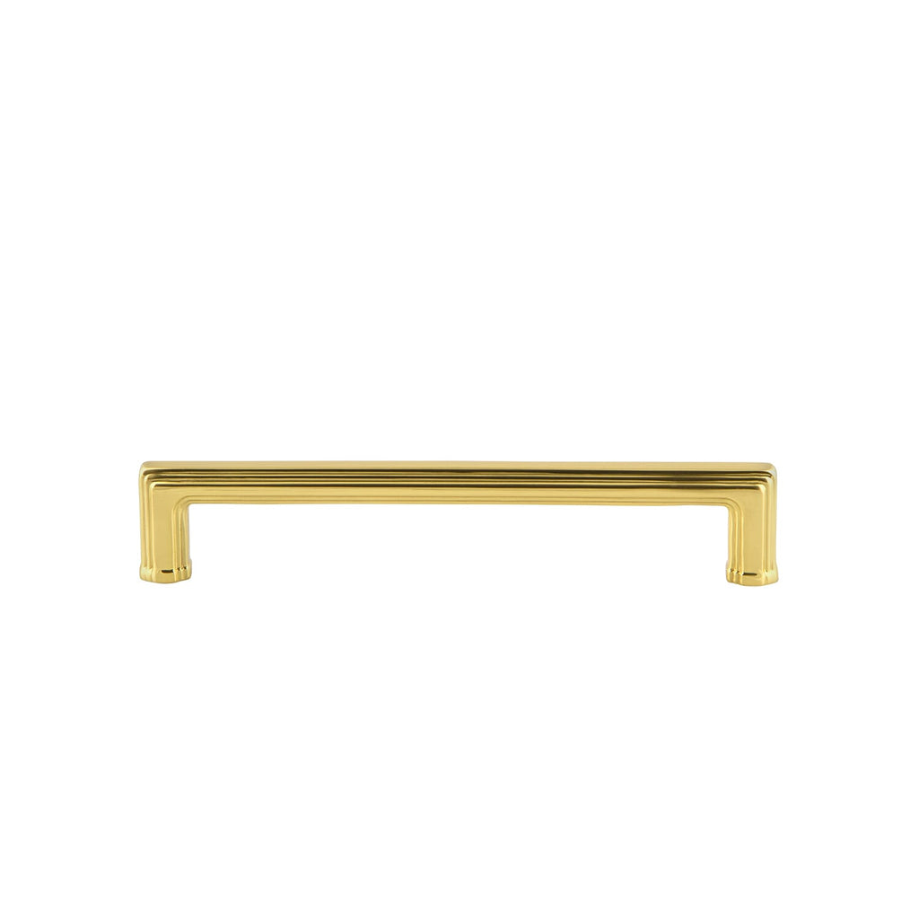 Carré 6" Brass Handle Pull Polished Brass