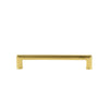 Carré 6" Brass Handle Pull on center in Polished Brass