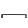 Carré 8" Brass Handle Pull on center in Antique Pewter