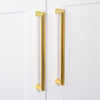 Carré 8" Brass Handle Pull on center in Lifetime Brass