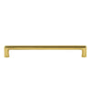 Carré 8" Brass Handle Pull on center in Polished Brass