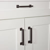 Geneva 4" Brass Handle Pull on center in Timeless Bronze