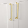 Geneva 6" Brass Handle Pull on center in Satin Brass