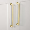 Geneva 8" Brass Handle Pull on center in Polished Brass