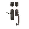Parthenon Plate C Grip Entry Set Bellagio Lever in Timeless Bronze