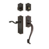 Parthenon Plate S Grip Entry Set Portofino Lever in Timeless Bronze