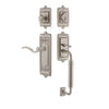 Windsor Plate C Grip Entry Set Bellagio Lever in Satin Nickel