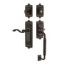 Windsor Plate C Grip Entry Set Portofino Lever in Timeless Bronze