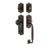 Windsor Plate F Grip Entry Set Windsor Knob in Timeless Bronze