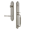 Arc One-Piece Handleset with C Grip and Georgetown Lever in Satin Nickel