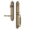 Arc One-Piece Handleset with C Grip and Georgetown Lever in Vintage Brass
