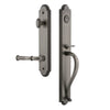 Arc One-Piece Handleset with S Grip and Georgetown Lever in Antique Pewter