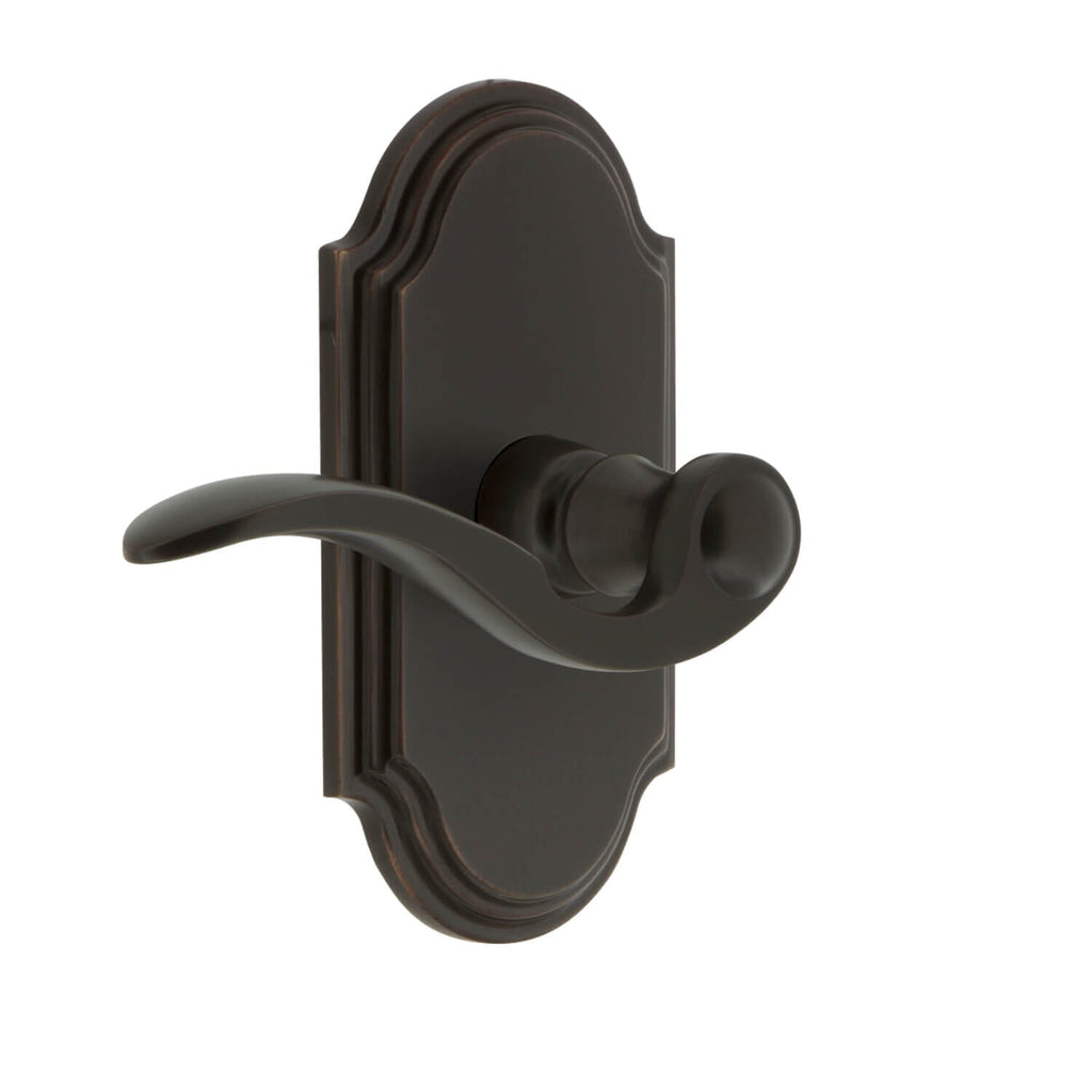 Arc Short Plate with Bellagio Lever in Timeless Bronze