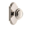 Arc Short Plate with Circulaire Knob in Polished Nickel