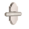 Arc Short Plate with Carré Lever in Polished Nickel