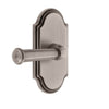 Arc Short Plate with Georgetown Lever in Antique Pewter