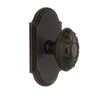 Arc Short Plate with Grande Victorian Knob in Timeless Bronze
