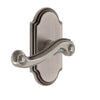 Arc Short Plate with Newport Lever in Antique Pewter