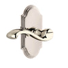Arc Short Plate with Portofino Lever in Polished Nickel