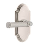 Arc Short Plate with Soleil Lever in Polished Nickel