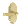 Arc Short Plate with Soleil Lever in Satin Brass