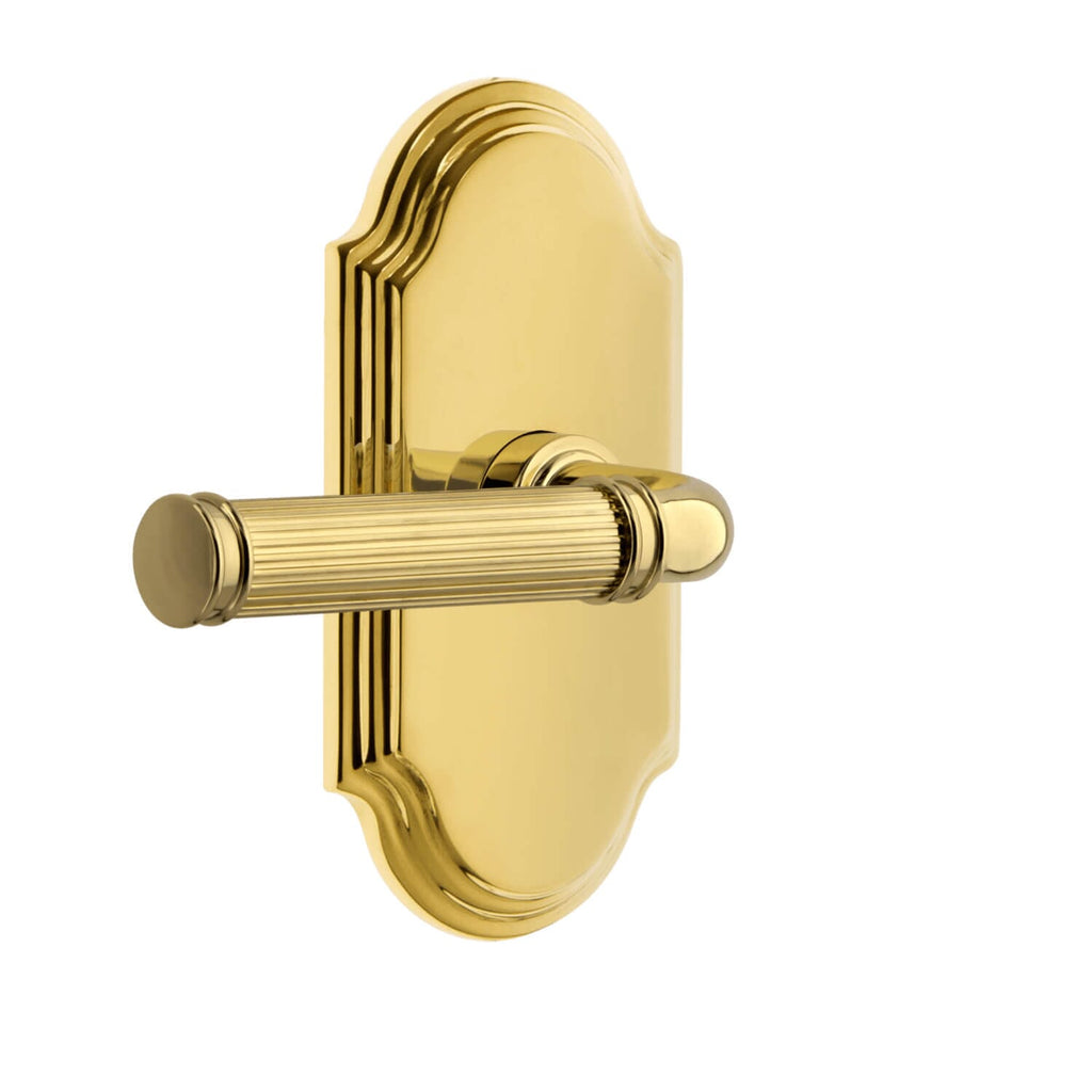Arc Short Plate with Soleil Lever in Lifetime Brass