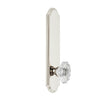 Arc Tall Plate with Biarritz Crystal Knob in Polished Nickel