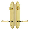Arc Tall Plate Entry Set with Georgetown Lever in Lifetime Brass