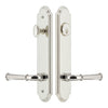 Arc Tall Plate Entry Set with Georgetown Lever in Polished Nickel