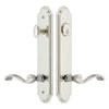 Arc Tall Plate Entry Set with Portofino Lever in Polished Nickel