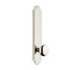 Arc Tall Plate with Fifth Avenue Knob in Polished Nickel
