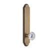 Arc Tall Plate with Fontainebleau Crystal Knob in Vintage Brass