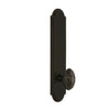 Arc Tall Plate with Grande Victorian Knob in Timeless Bronze