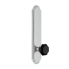 Arc Tall Plate with Lyon Knob in Bright Chrome