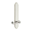 Arc Tall Plate with Newport Lever in Polished Nickel