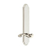 Arc Tall Plate with Portofino Lever in Polished Nickel