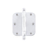 3.5" Ball Tip Residential Hinge with 5/8" Radius Corners in Bright Chrome