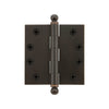 4" Ball Tip Heavy Duty Hinge with Square Corners in Timeless Bronze