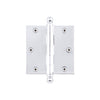 3.5" Ball Tip Residential Hinge with Square Corners in Bright Chrome