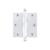 3.5" Ball Tip Residential Hinge with Square Corners in Polished Nickel