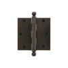3.5" Ball Tip Residential Hinge with Square Corners in Timeless Bronze
