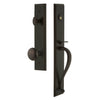 Carré One-Piece Handleset with S Grip and Fifth Avenue Knob in Timeless Bronze