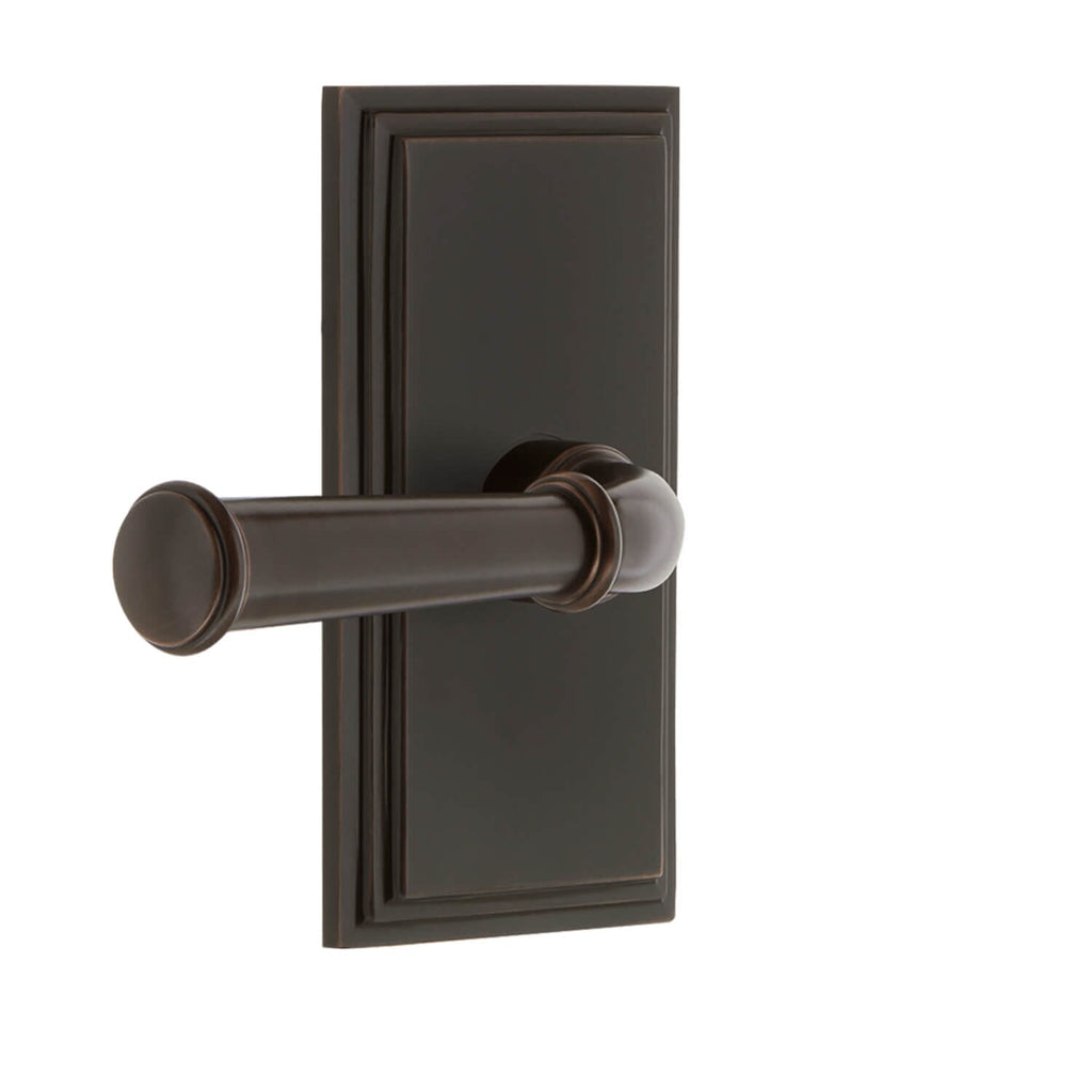 Carré Short Plate with Georgetown Lever in Timeless Bronze
