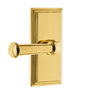 Carré Short Plate with Georgetown Lever in Lifetime Brass