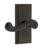 Carré Short Plate with Newport Lever in Timeless Bronze